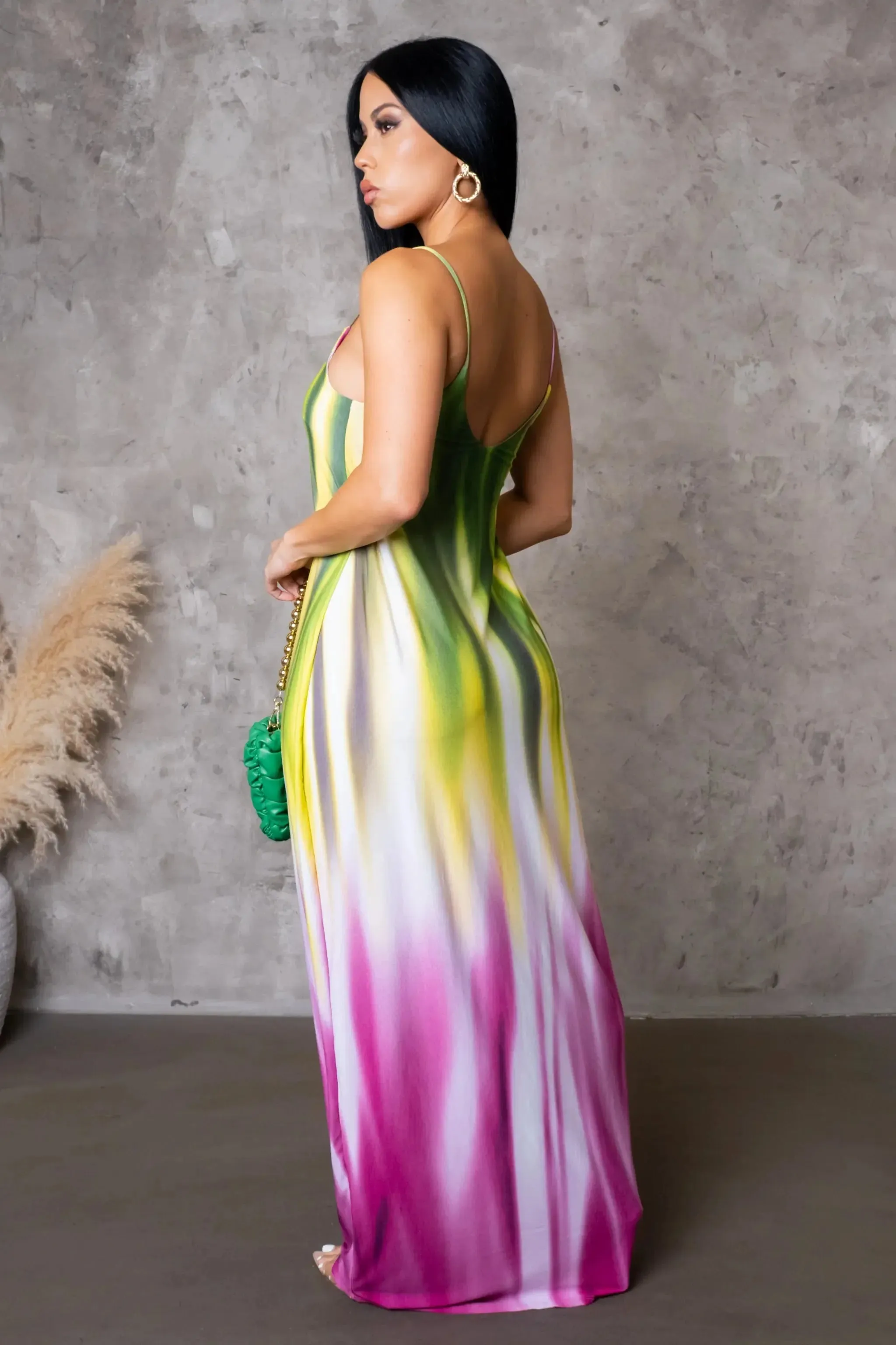 Floral Spaghetti Strap Maxi Dress