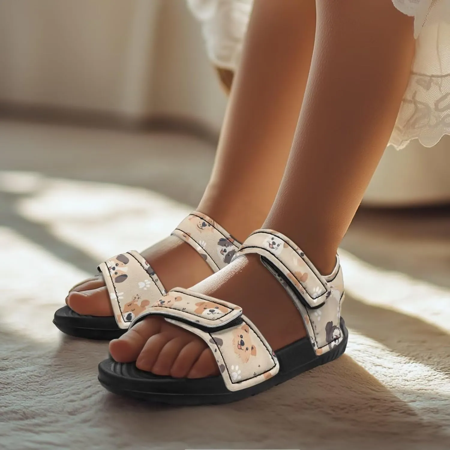 Forchrinse Girls Summer Sandals Outdoor Sport Athletic Sandals Open Toe Beach Water Shoes for Toddler Little/Big Kid