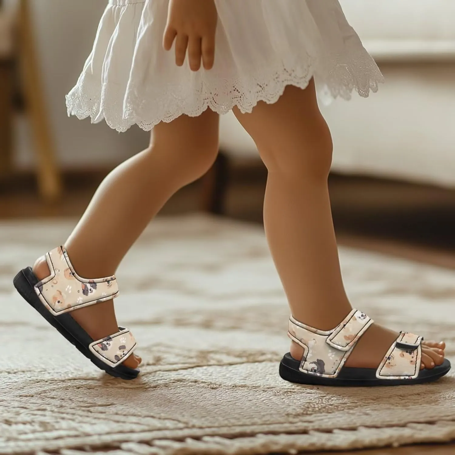 Forchrinse Girls Summer Sandals Outdoor Sport Athletic Sandals Open Toe Beach Water Shoes for Toddler Little/Big Kid