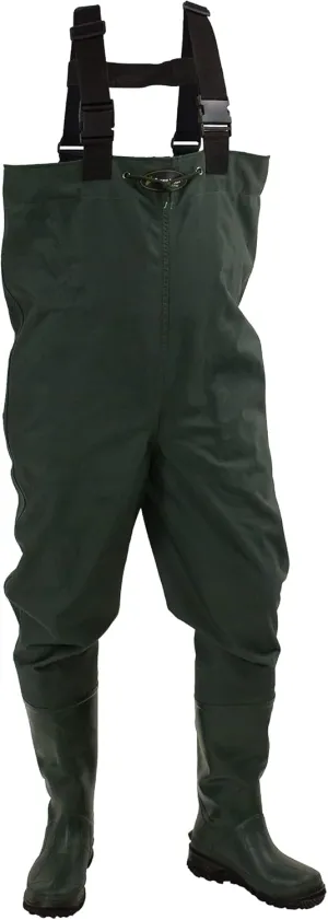 FROGG TOGGS Cascades 2-ply Poly/Rubber Waterproof Fishing Bootfoot Chest Wader for Fishing