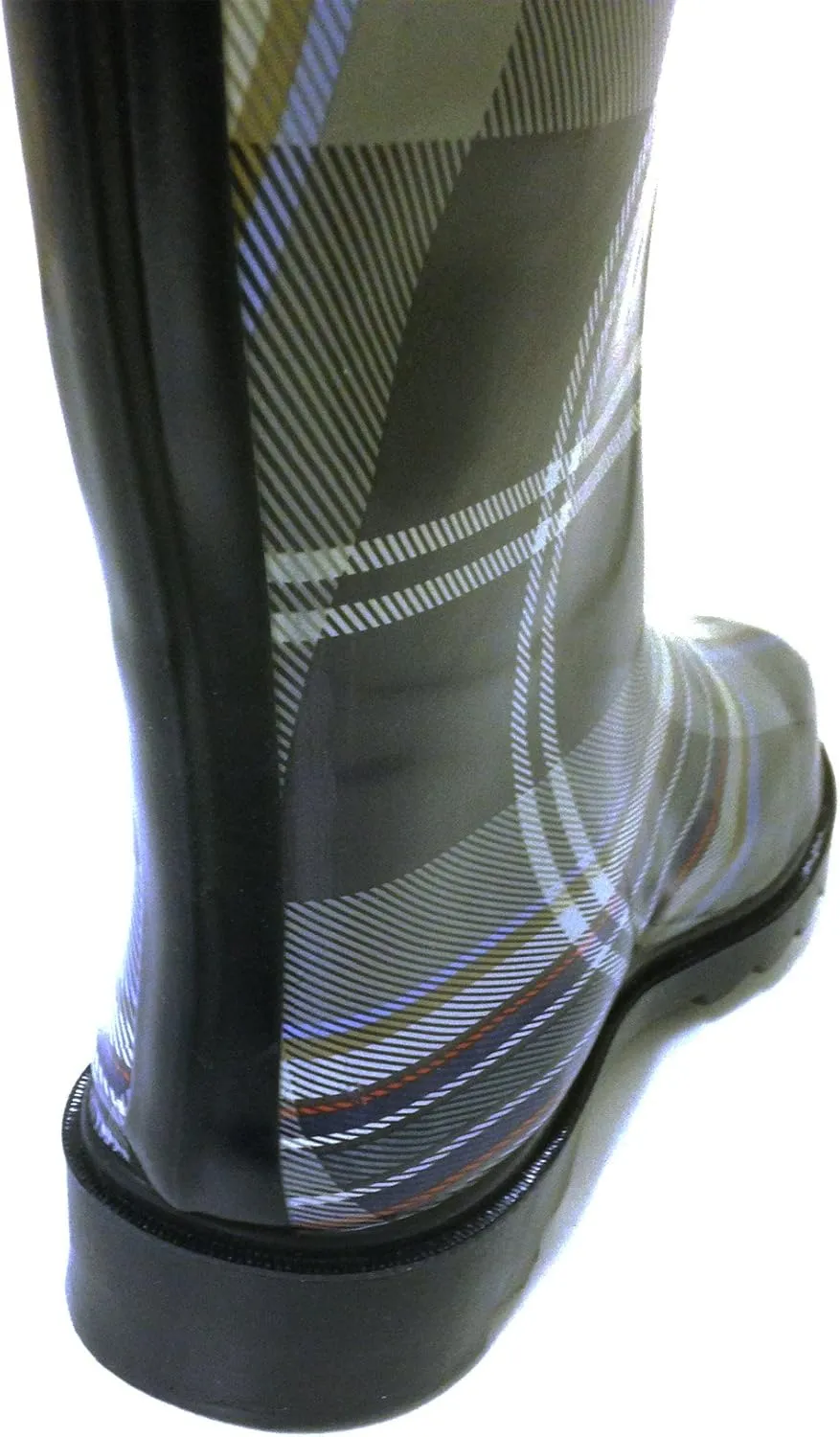 G4U Women's Rain Boots Multiple Styles Color Mid Calf Wellies Buckle Fashion Rubber Knee High Snow Shoes