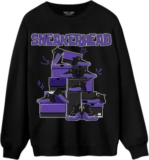 Generic Kick Collection Sweatshirt To Match 12s Field Purple - Sneaker Matching Shirt, Unisex Sweater Match Sneakers, Urban Streetwear Clothing, Sneaker Graphic Sweatshirt Design Printed