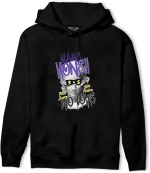 Generic Make Money No Love Hoodie To Match 12s Field Purple - Sneaker Matching Shirt, Unisex Hoodies Match Sneakers, Urban Streetwear Clothing, Sneaker Graphic Hoodie Design Printed, Black, White