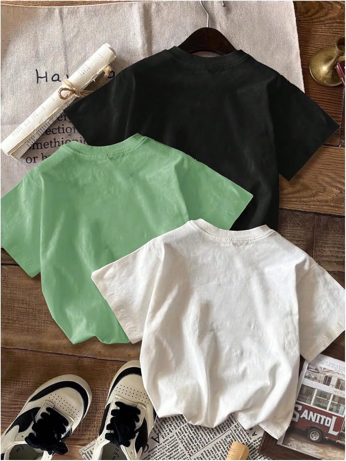 Girl's Bow Cherry Graphic Tees Short Sleeve Crewneck Cute T Shirts Tops for Teens Summer Tops