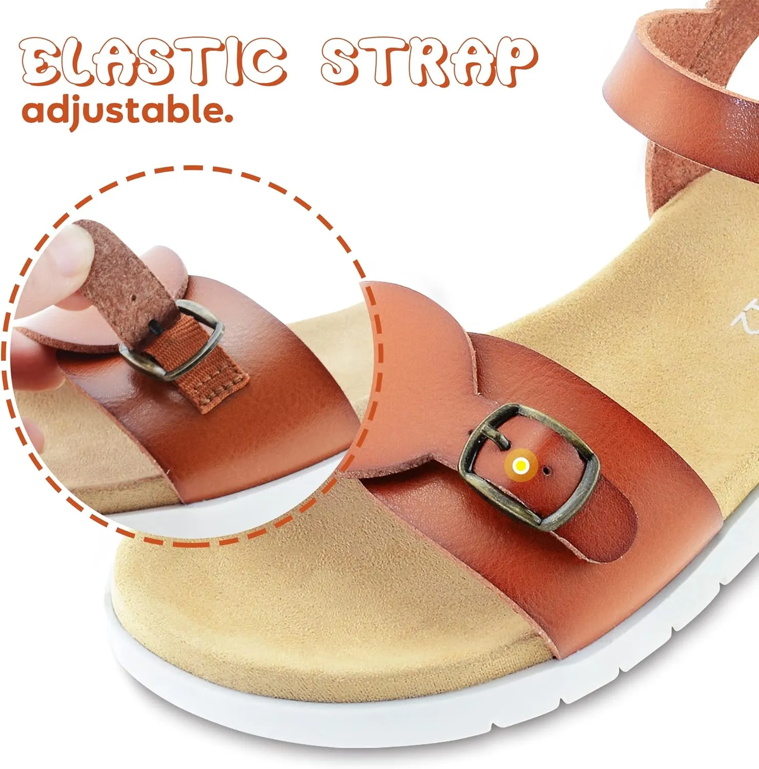 Girls Sandals Kids Strap Flat Sandals Open Toe Summer Casual Shoes Dress Sandals for Girls