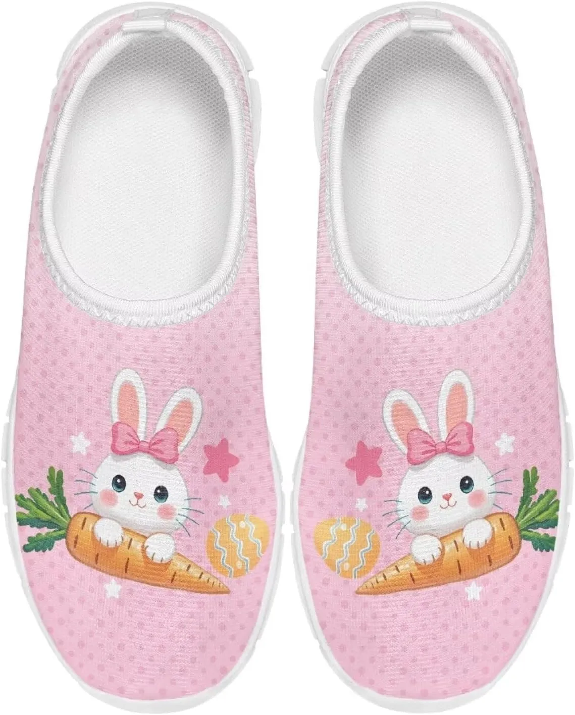 Girls Slip On Shoes Easter Sneakers for Girls Kids Cute Holiday Shoes
