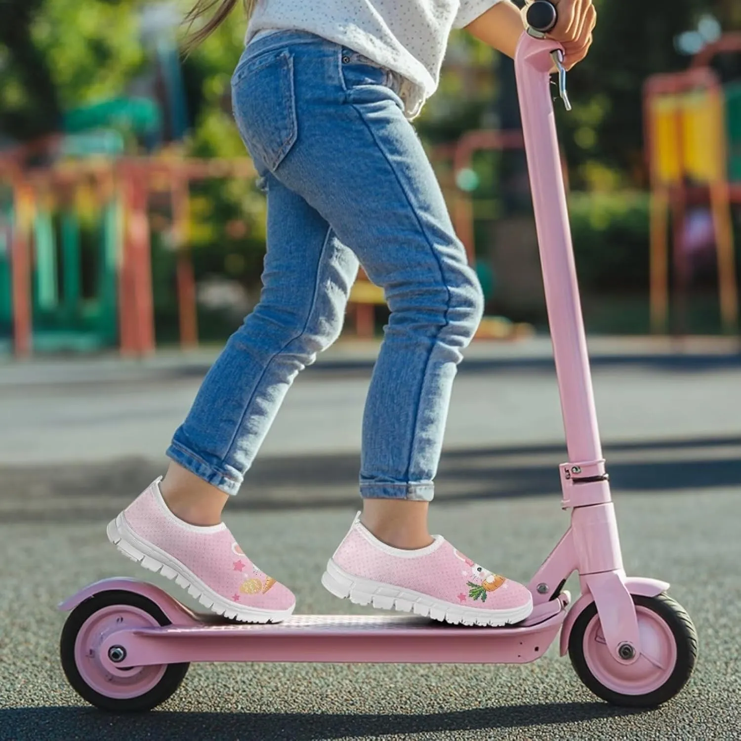 Girls Slip On Shoes Easter Sneakers for Girls Kids Cute Holiday Shoes