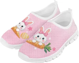 Girls Slip On Shoes Easter Sneakers for Girls Kids Cute Holiday Shoes
