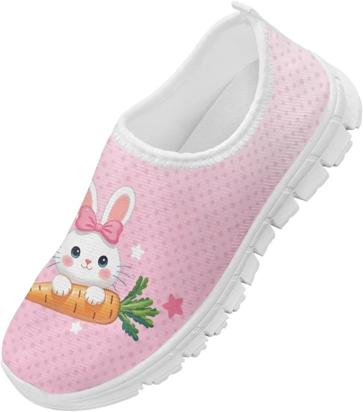 Girls Slip On Shoes Easter Sneakers for Girls Kids Cute Holiday Shoes