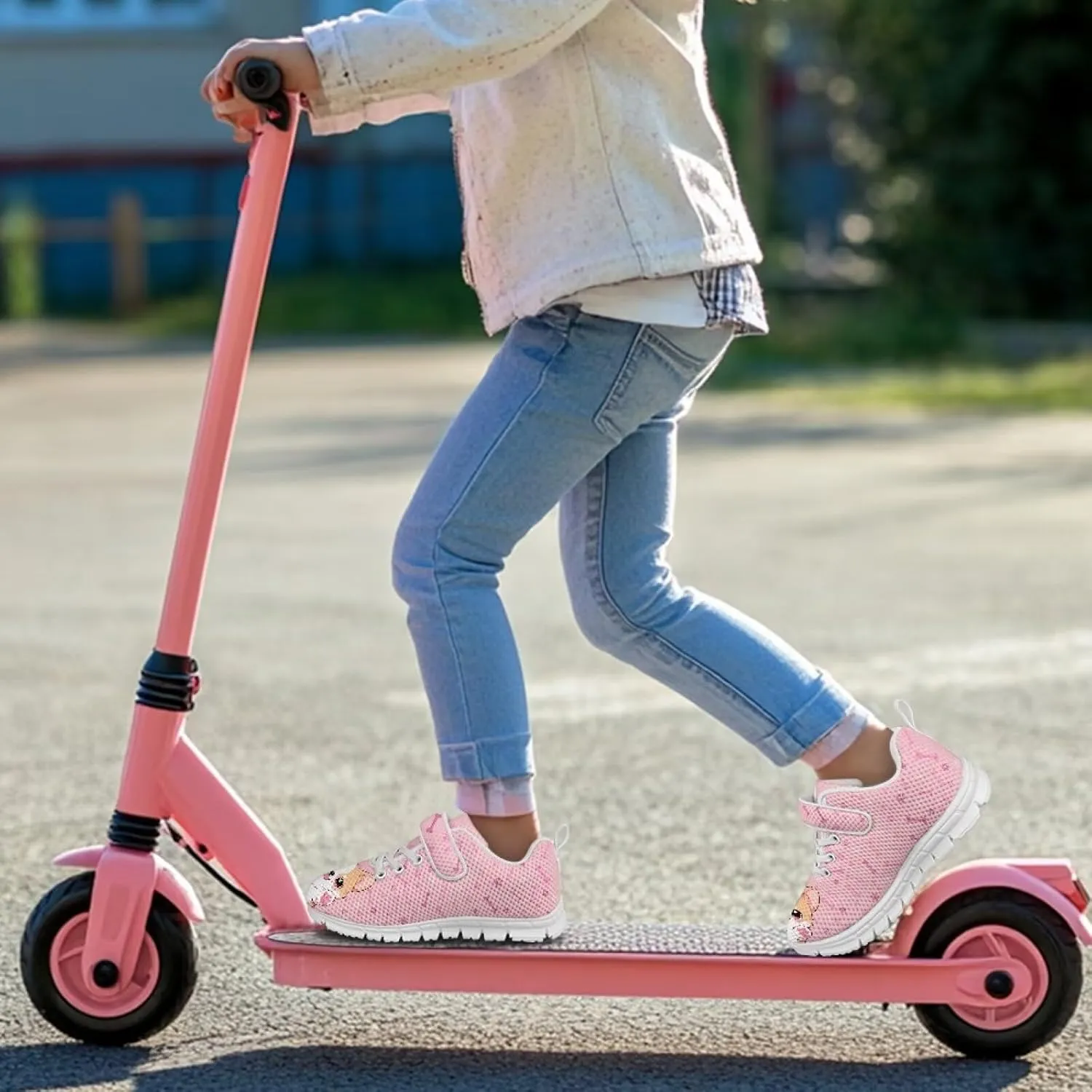 Girls Tennis Shoes Kids School Sneakers Trendy Running Athletic Shoes