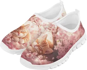Girls Tennis Shoes Little Kids Slip On Sneakers School Running Shoes