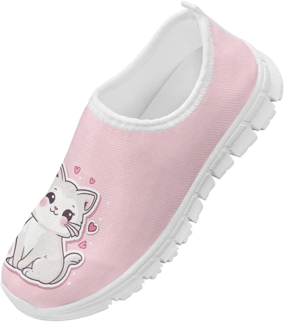 Girls Tennis Shoes Little Kids Slip On Sneakers School Running Shoes