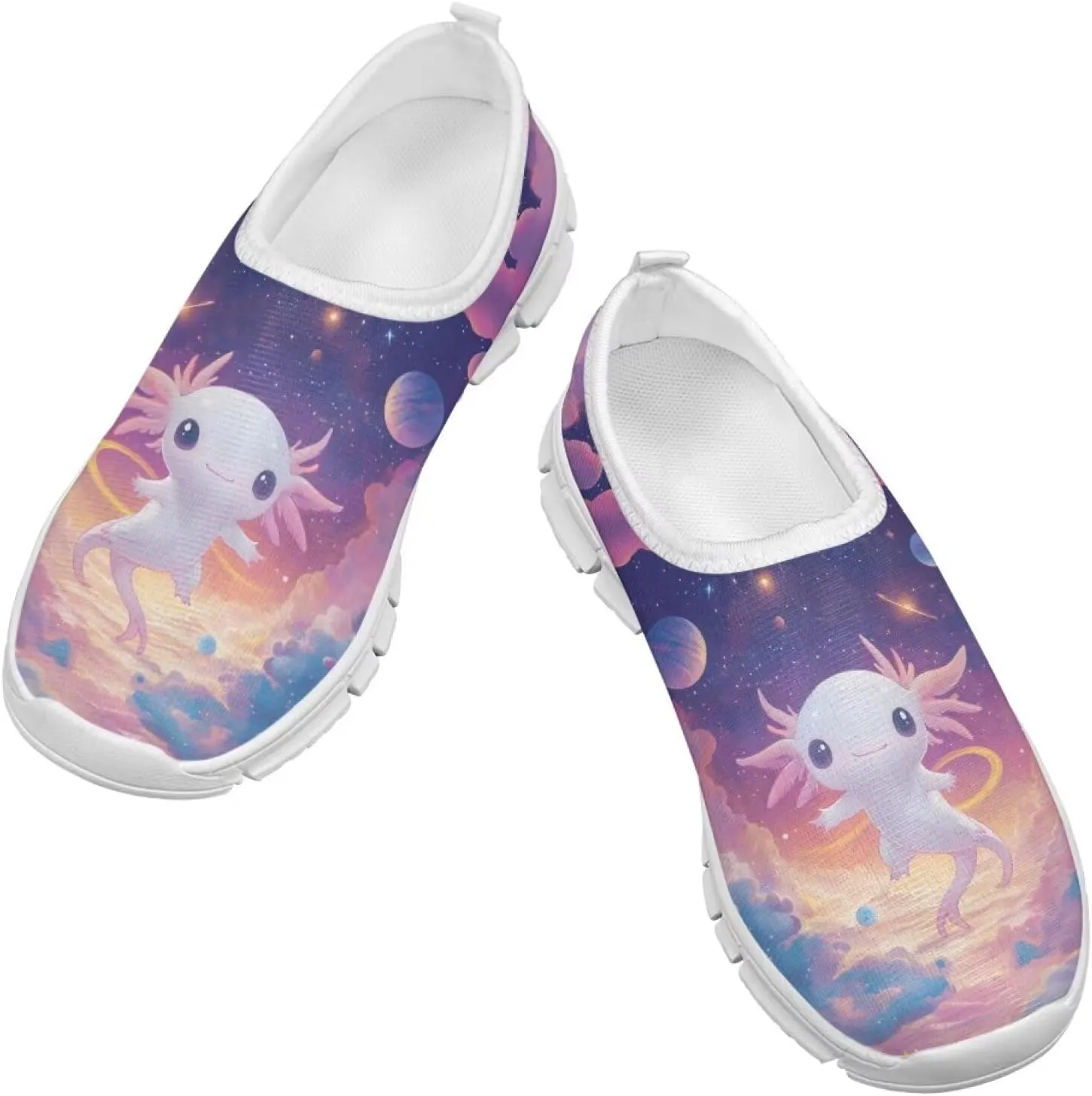 Girls Tennis Shoes Little Kids Slip On Sneakers Trendy Pattern Shoes