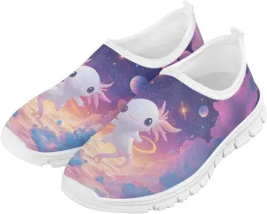 Girls Tennis Shoes Little Kids Slip On Sneakers Trendy Pattern Shoes