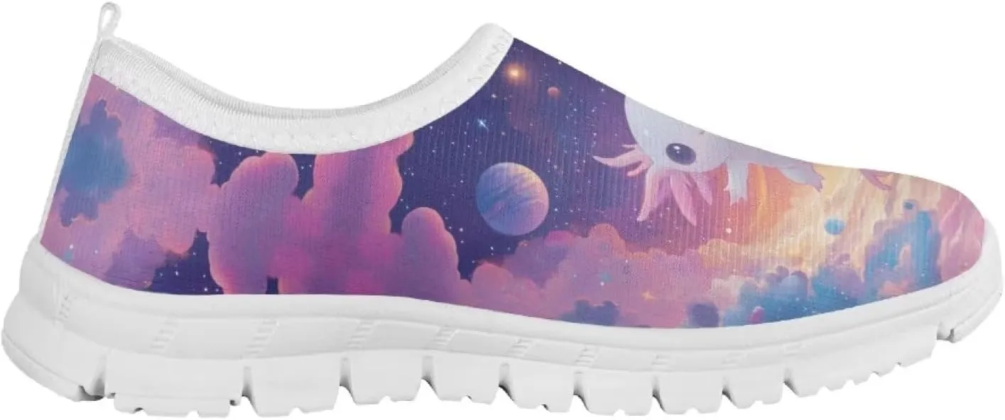 Girls Tennis Shoes Little Kids Slip On Sneakers Trendy Pattern Shoes