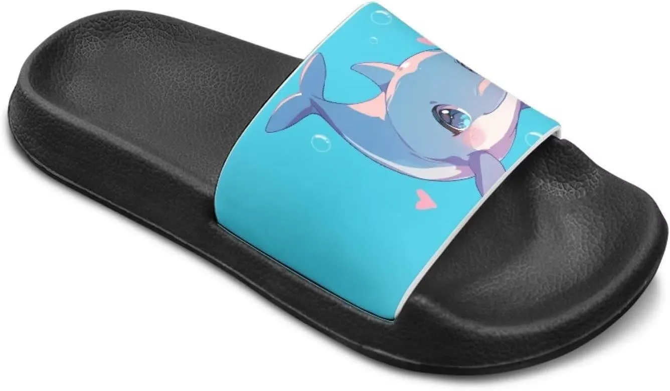 GOSTONG Boys Girls Sandals with Non Slip Footbed Casual Slides Sandals Kids Water Shower Shoes for Beach & Pool Kids Toddlers