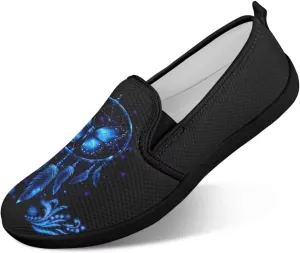 GOSTONG Womens Wdie Flats Shoes Breathable Mesh Casual Shoes Comfort Non Slip Travel Walking Shoes Outdoor Tennis Sneakers US 6-11