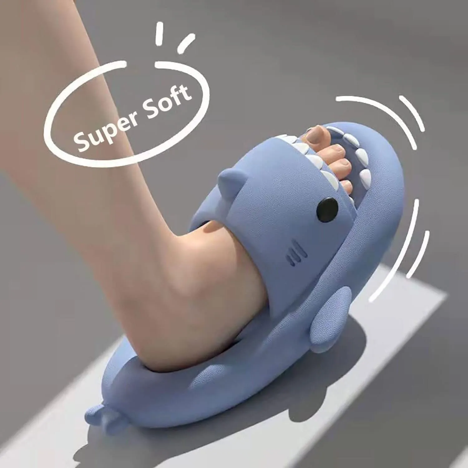 Hrtesus Sharklas Originales Kids, Shark Slides, Chanclas de Tiburon, Sharky Chanclas