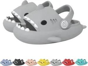 Hrtesus Sharklas Originales Kids, Shark Slides Kids, Chanclas de Tiburon, Sharky Chanclas with Adjustable Straps