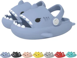 Hrtesus Sharklas Originales Kids, Shark Slides Kids, Chanclas de Tiburon, Sharky Chanclas with Adjustable Straps
