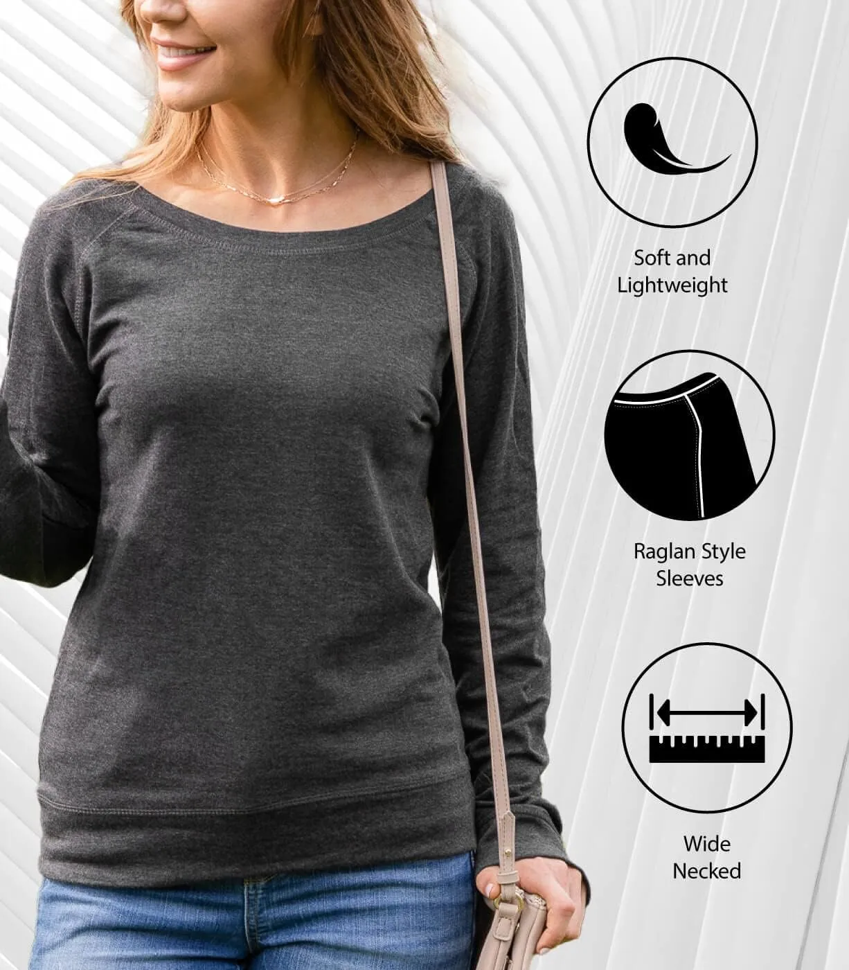 Instant Message - Flannel Boots And Bonfires Feels Like Fall - Ladies Lightweight French Terry Pullover