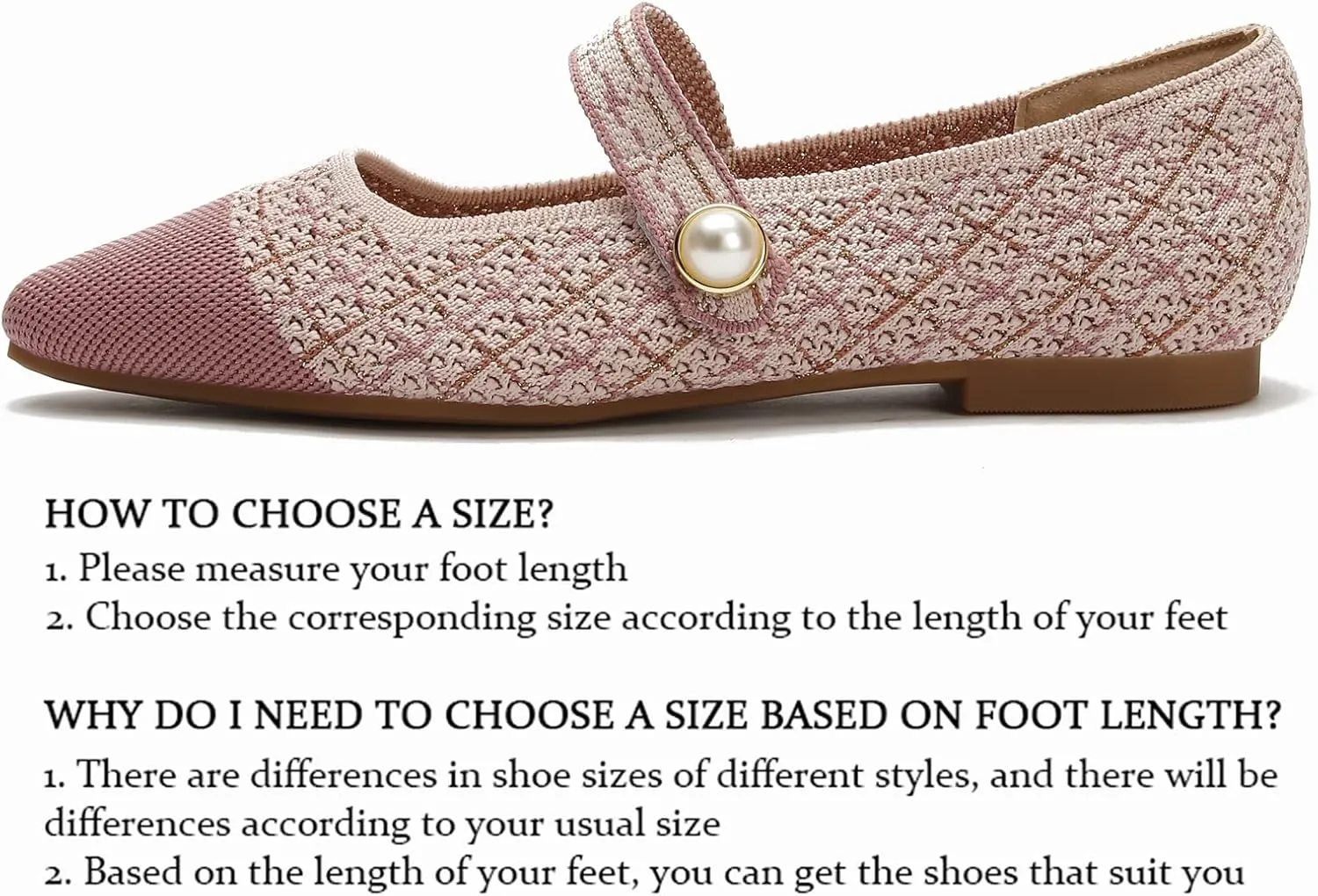 JiuQing Women's Mary Jane Shoes Knit Dress Shoes Pointy Soft Strappy Mesh Office Flats Pumps