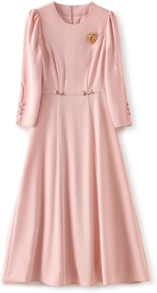 JSEIAJB Spring and Autumn Slim and Waist Tight Celebrity Dress Children's Fashion