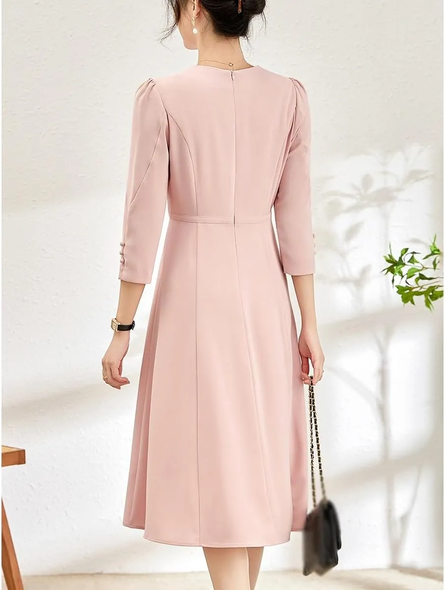 JSEIAJB Spring and Autumn Slim and Waist Tight Celebrity Dress Children's Fashion