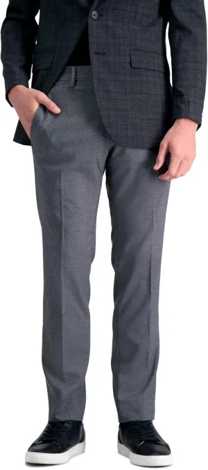 Kenneth Cole REACTION mens Slim Fit Flat Front Stretch Urban Heather Dress Pants, Medium Grey, 38W x 30L US