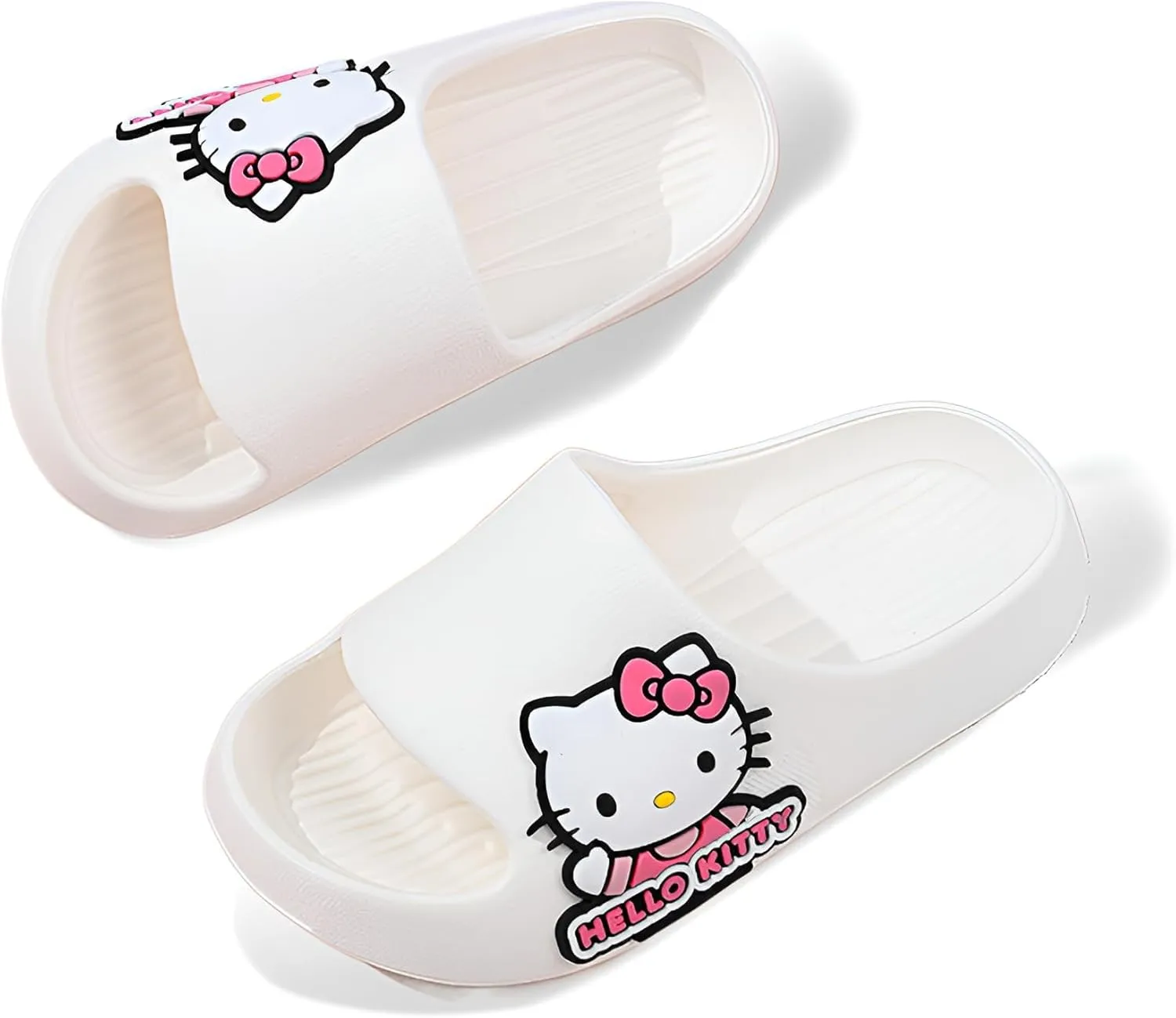 Kid's Cloud Slippers, Girls' Sandals Slippers, Non-Slip Open Toe Quick-Drying Soft and Comfortable Thick-Soled Shoes for Shower Bathroom