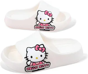 Kid's Cloud Slippers, Girls' Sandals Slippers, Non-Slip Open Toe Quick-Drying Soft and Comfortable Thick-Soled Shoes for Shower Bathroom