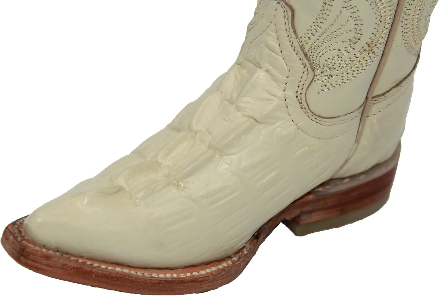 Kids Crocodile Alligator Print Western Cowboy Leather Boots Toddler Little Kid