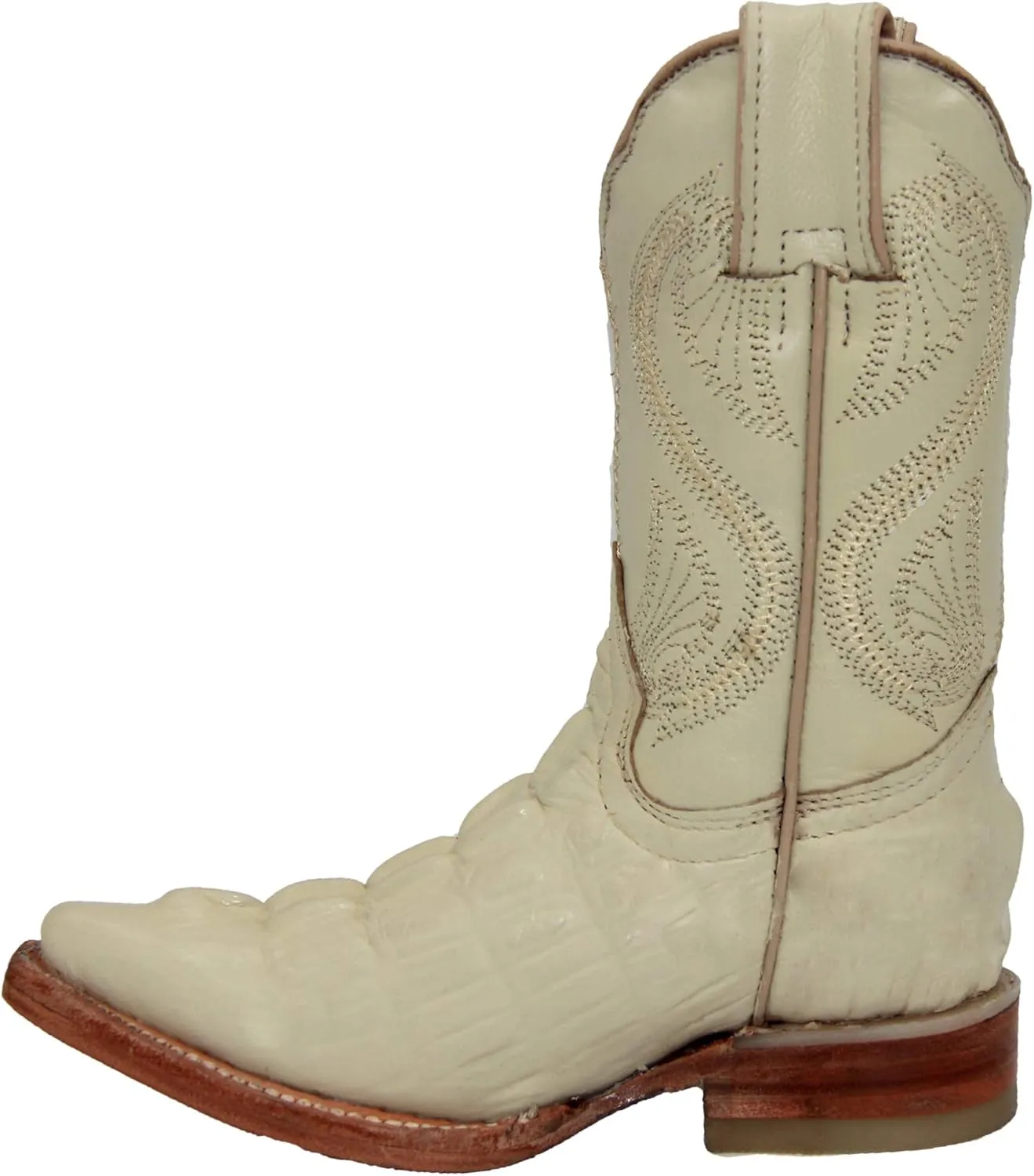 Kids Crocodile Alligator Print Western Cowboy Leather Boots Toddler Little Kid