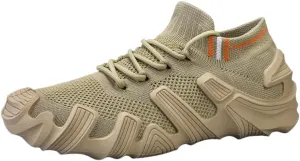 Knit Sneakers for Men Supportive Cushioning Breathable Mesh Thick-Soled for Outdoor Workouts Urban Adventures