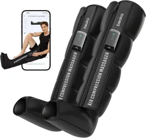 Leg Massager for Circulation and Pain Relief, FSA or HSA Eligible Leg Recovery System, Cordless Air Compression Boots with 3 Modes 5 Intensities for Athletes Runners and Travelers-S