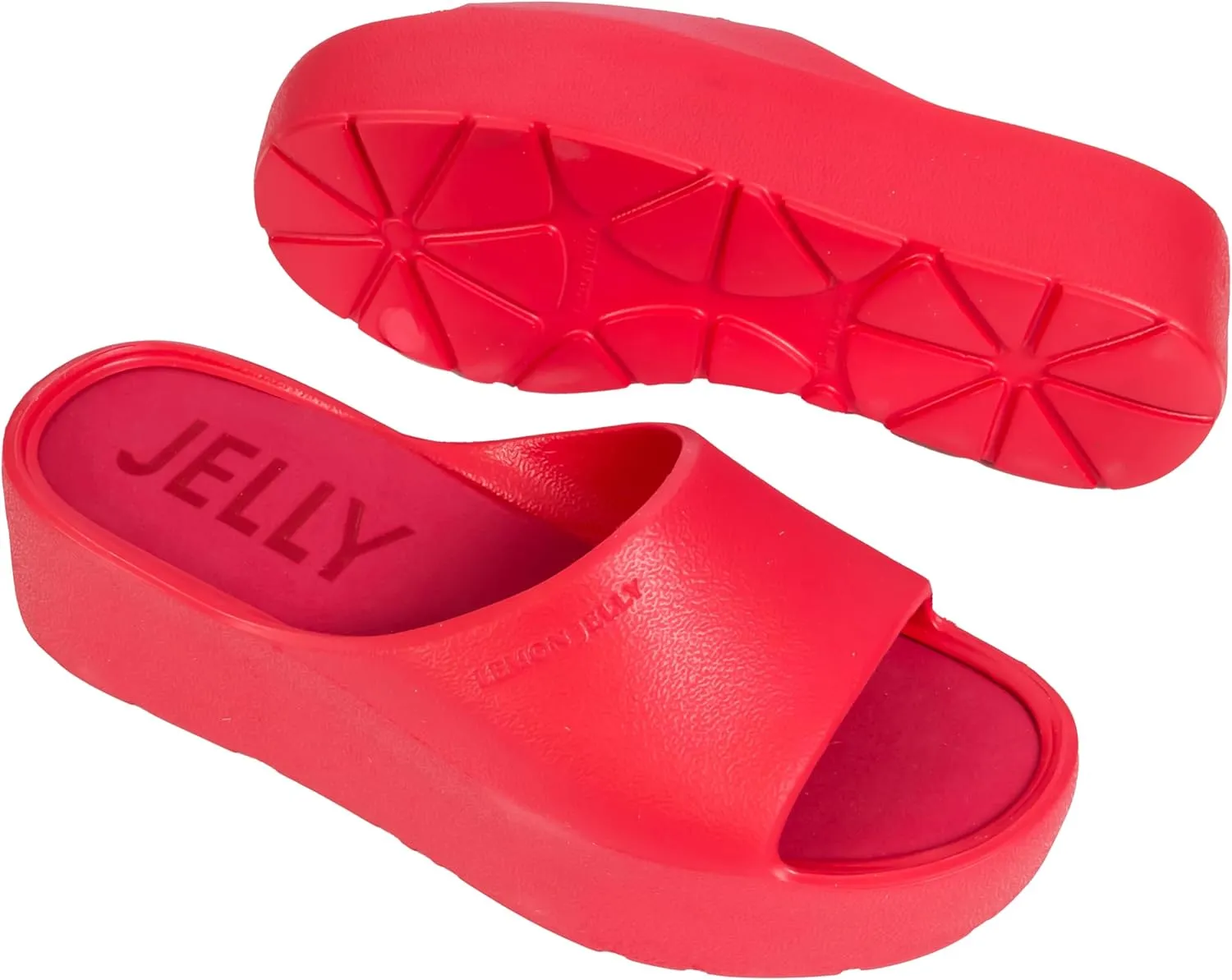 Lemon Jelly Women's Sunny Platform Sandals - Cute Water-Friendly Comfort Wedges for the Beach or Casual Wear - Super Lightweight Slip-On Flip Flops for Ladies
