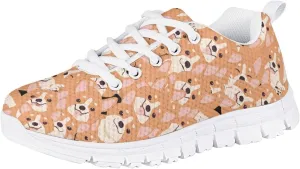 Little/Big Kids Running Shoes Strap Athletic Tennis Shoe White Sole Sport Sneakers