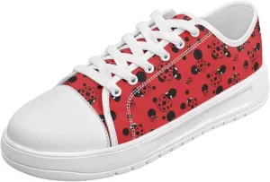 Low Tops Canvas Shoes for Women Girl Classic Lace Up Fashion Sneaker Street Casual Canvas Shoes No Laces 5.5-13.5