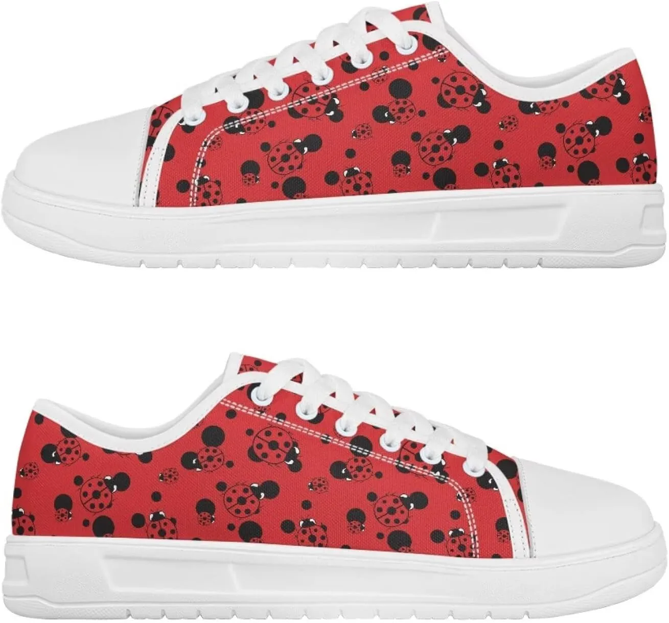 Low Tops Canvas Shoes for Women Girl Classic Lace Up Fashion Sneaker Street Casual Canvas Shoes No Laces 5.5-13.5