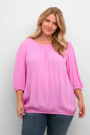 Luchtige Viscose Blouse In Cyclamen Roos