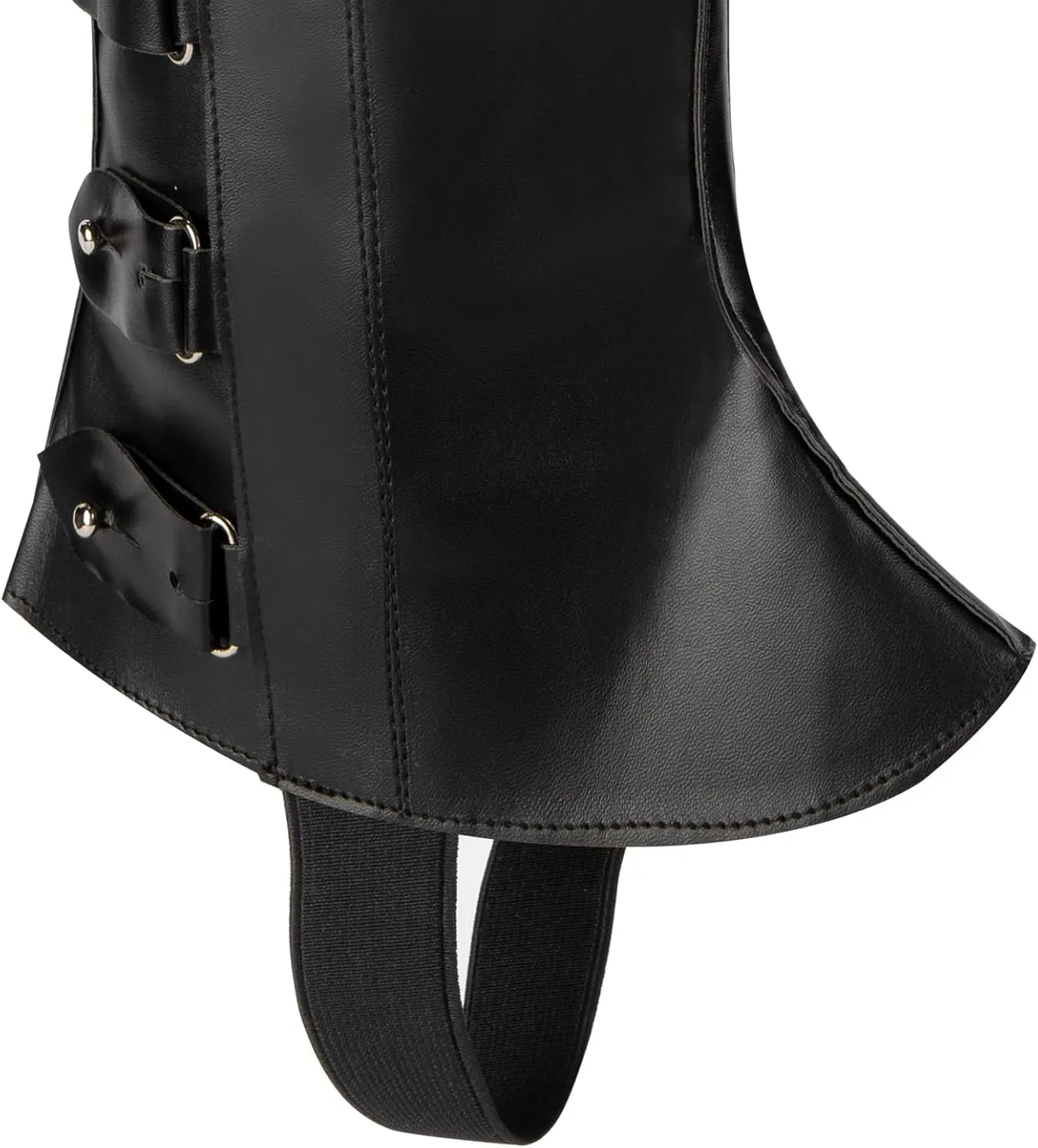 Medieval Boot Cover Men Faux Leather Pirate Renaissance Boot Covers for Halloween Cosplay Costume