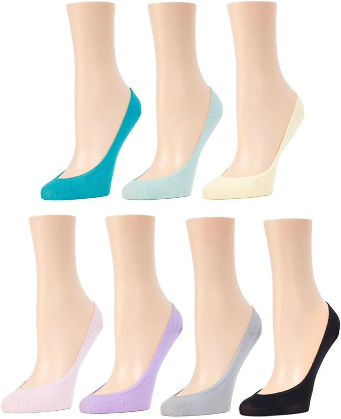 MeMoi No-Show Micro Shoe Liners 7-Pack