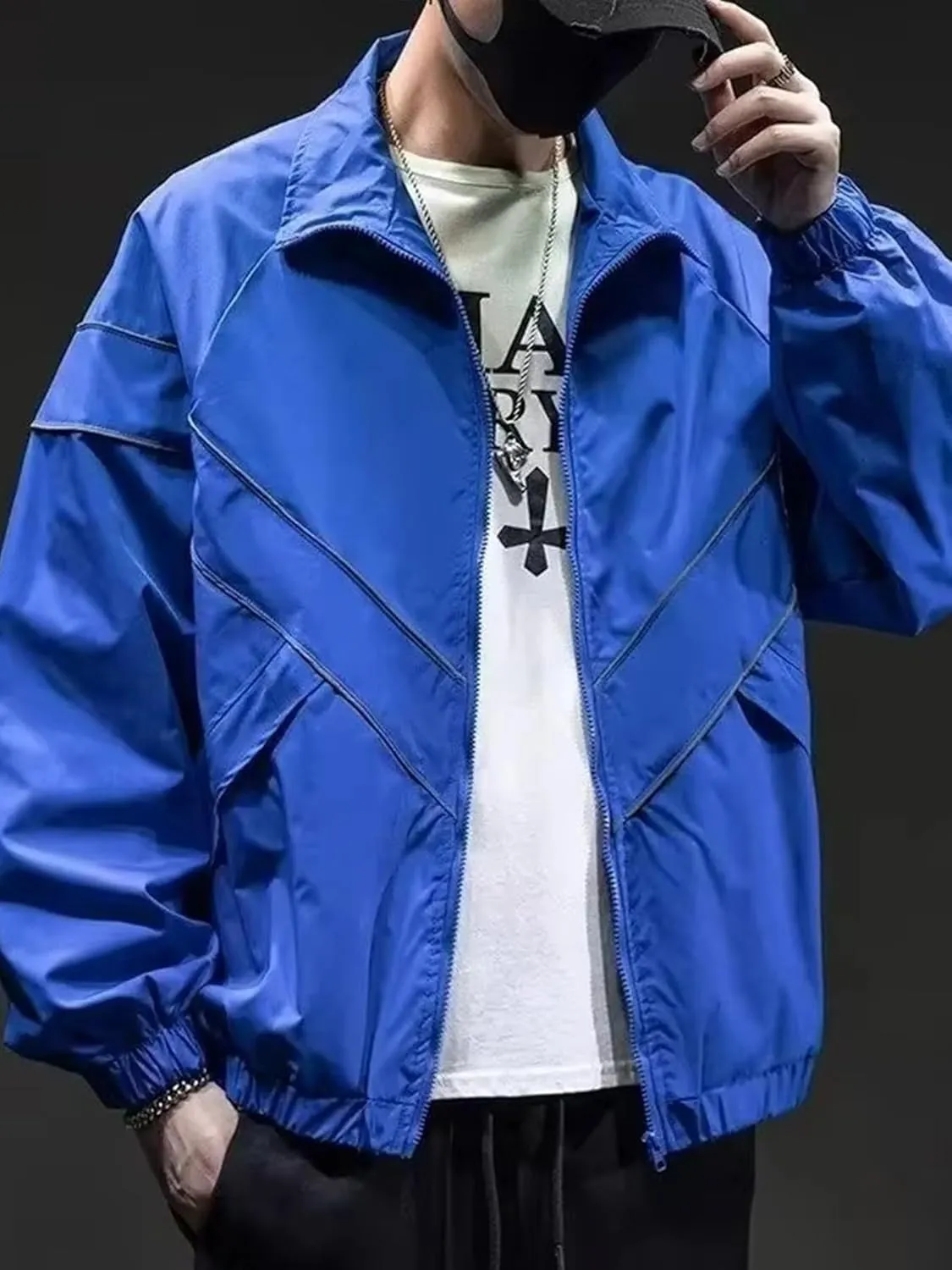Men Streetwear Jackets Oversized Autumn New Outdoor Jacket Male Trendy Coat Loose Zipper Tops