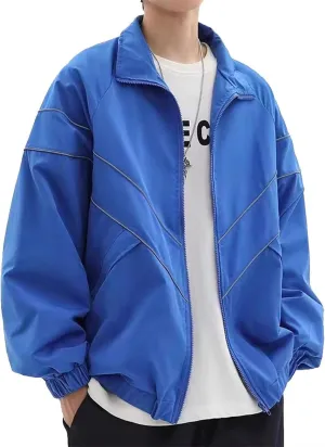 Men Streetwear Jackets Oversized Autumn New Outdoor Jacket Male Trendy Coat Loose Zipper Tops