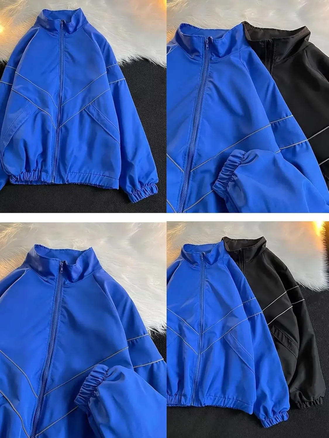 Men Streetwear Jackets Oversized Autumn New Outdoor Jacket Male Trendy Coat Loose Zipper Tops
