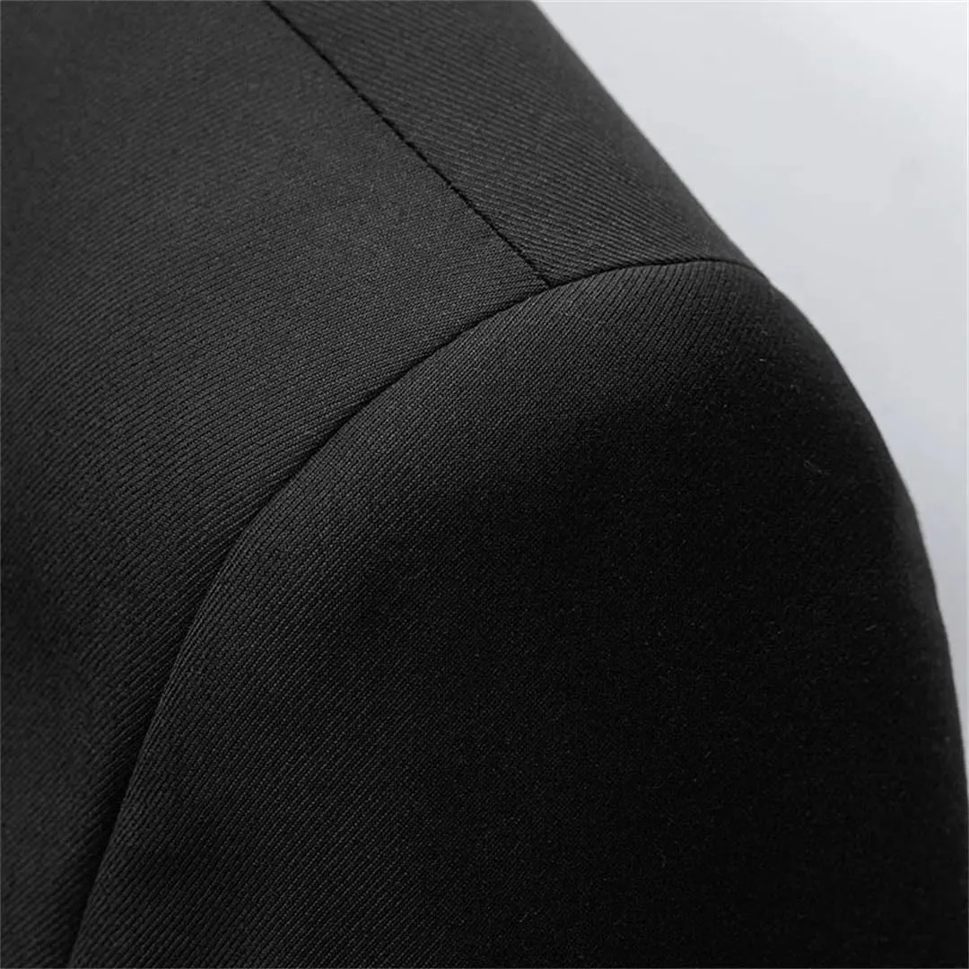 Men’S Blazer Single Breasted Long Sleeve Regular Length Casual Wedding Business Suit Coat