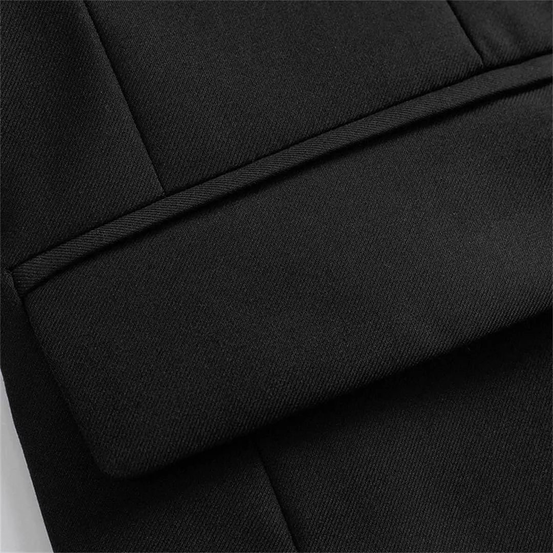 Men’S Blazer Single Breasted Long Sleeve Regular Length Casual Wedding Business Suit Coat