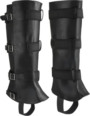 Men's Costume Boot Cover Renaissance Pirate Boots Cover PU Leather Steampunk Shoes Cover,Viking Medieval Boot Cover Leg Gaiters Cosplay Accessary