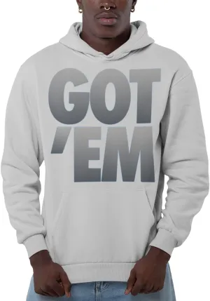 Men's Graphic Hoodie Printed Jordan 6 Cool Gray Colors, Pullover To Match Jordans