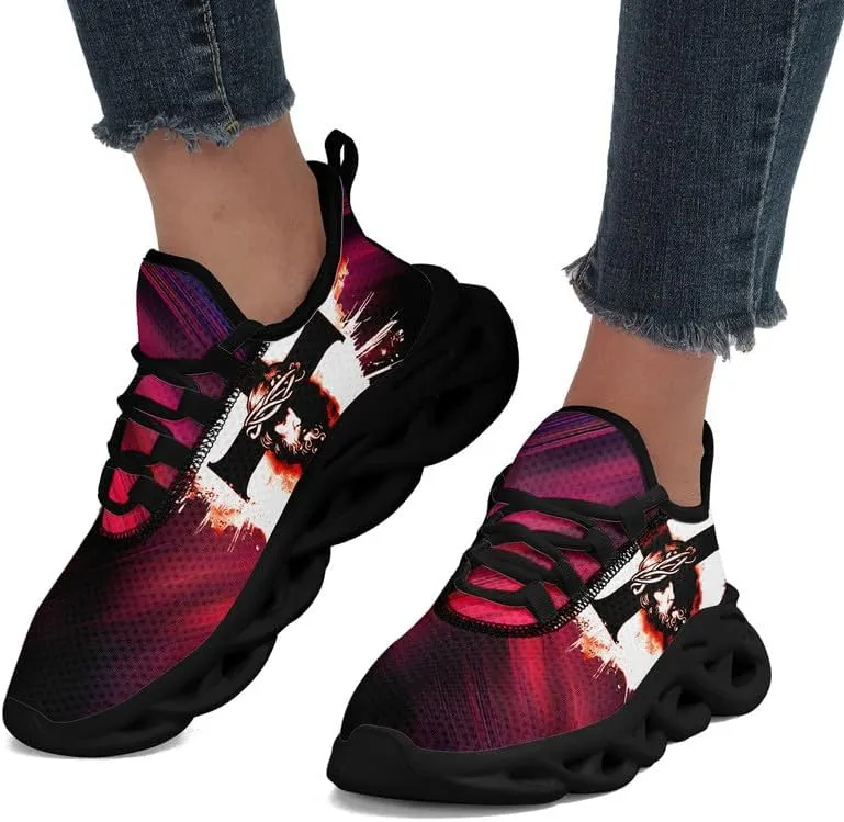 Mens Jesus Running Shoes Lightweight Casual Walking Sneakers Non Slip Gym Training Breathable Jogging Shoe for Women